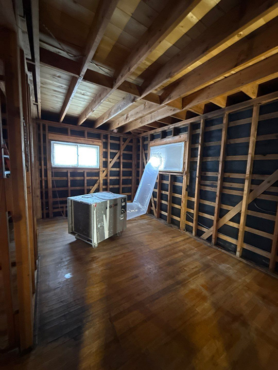Bellaire Dry Clean up and ventilation area